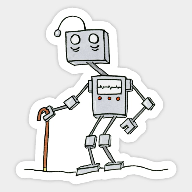 Old Bot Sticker by CuteBotss